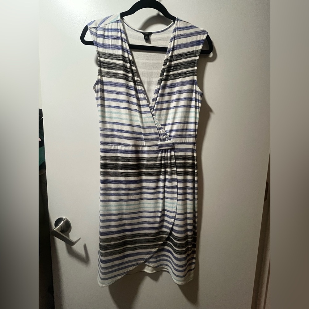 Ann Taylor Striped Sleeveless Dress Size Small Petite